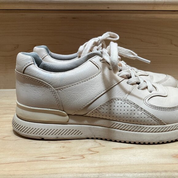 Everlane womens blush-pink leather sneakers, low-top - Picture 3 of 5